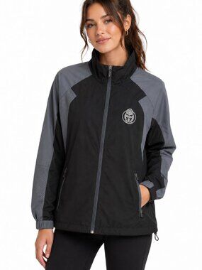 North End Sport Toronto Police Windbreaker Jacket, Gorpcore, Black